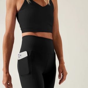 Athleta flare pant with pockets, medium/petite